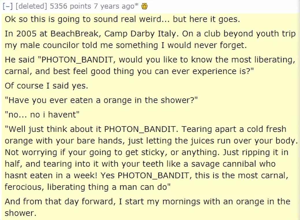 “边洗澡边吃橙子”火遍外网！网友跟风，真的可以疗愈心灵？